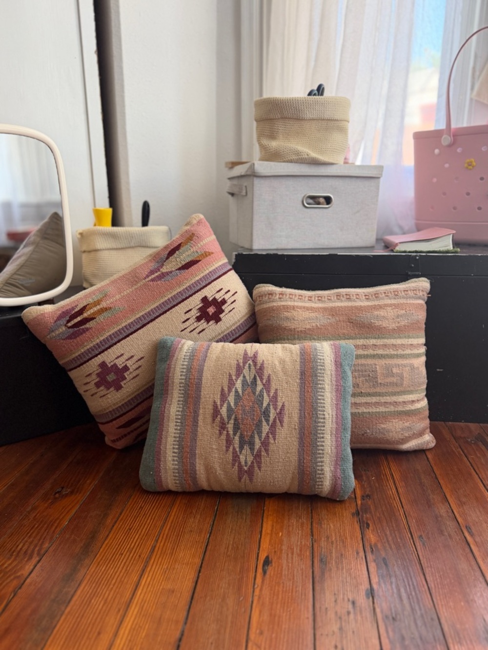 Southwestern Pattern Decorative Throw Pillows - Earth Tones